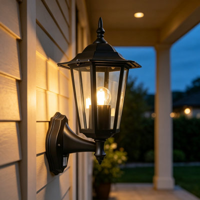 Black Outdoor Sconce