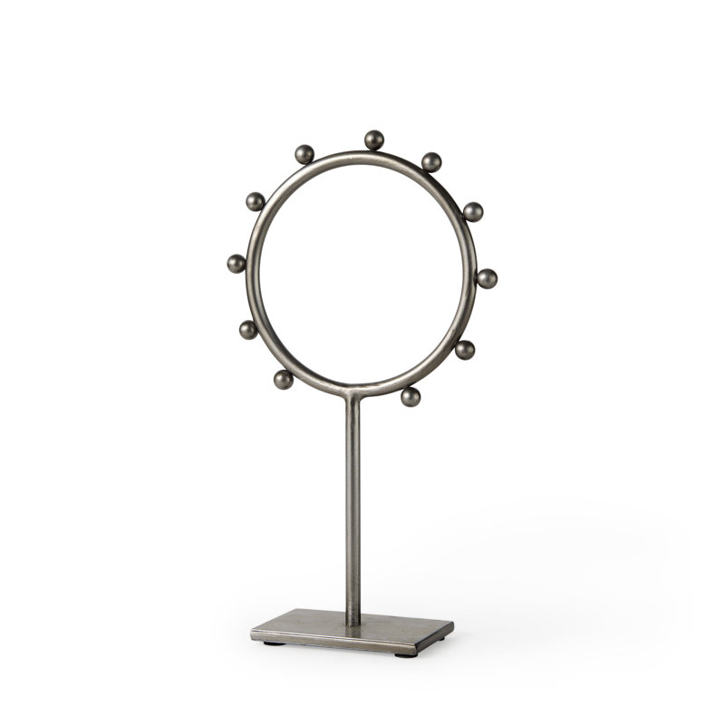 Grand cerceau clouté Arnisa, H 13,19 po x l 7,48 po x P 2,95 po