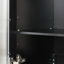 Meuble-lavabo 24 po avec lavabo, meuble-lavabo avec deux tiroirs et porte, tablette réglable, bois massif et panneau de fibres à densité moyenne, noir (ancien SKU: N725P245273B)-294073173