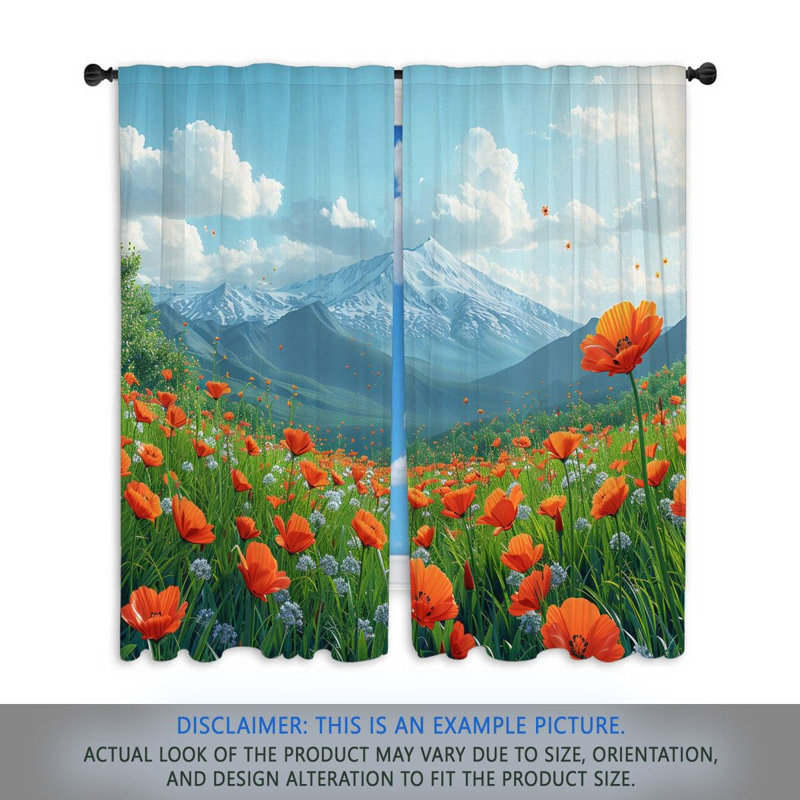 Paire de rideaux obscurcissant en polyester Mcclenaghan, L 20 po x L 61 po