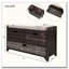 Banc de rangement entièrement assemblé avec panier amovible, 2 tiroirs et siège rembourré-371841398