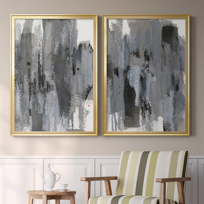 2 - Pieces, 42.5" H x 61" W, Gold