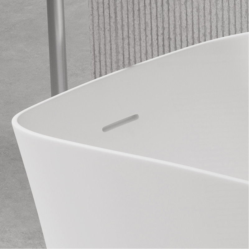 51" Solid Surface Soaking Bathtub