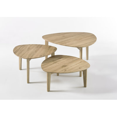 Freya Solid Wood Three Leg Coffee Table