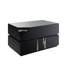 Table basse Drisana, finition miroir noir