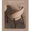 Chaise moderne et simple à dossier rembourré