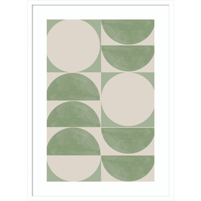 Mid Century Modern 01 by The MIUUS STUDIO Wood Framed Wall Art Print