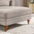Upholstered Chaise Lounge With Adjustable Backrest-985554634
