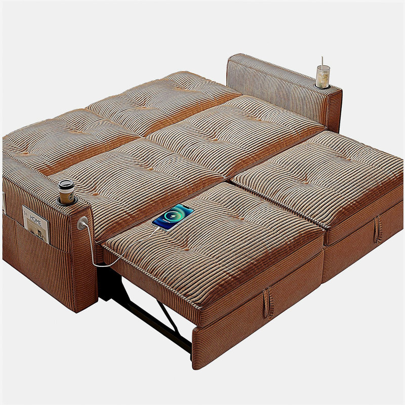 Canapé-lit convertible multifonctionnel Somnus, Orange