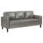 Rumi Sofa, Faux Leather, Modern Track Arms, Foam Cushions, 77 Inch-100560974