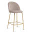 Upholstered Counter Stool with Metal Frame-1800757720