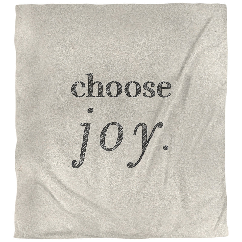 Housse de couette simple choose joy quot, Housse de couette pour grand lit, Blanc / noir