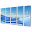 «Blue Zen Stairs Landscape - Abstract Landscape Wall Decor», ensemble de 5 pièces-38902432