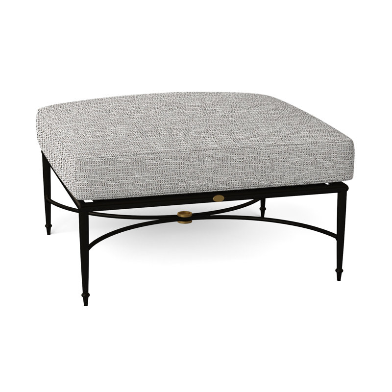 Repose-pieds en aluminium Roma, Pas de soudure, Caramel tweed