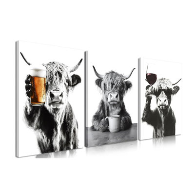 3 Piece Wrapped Canvas Set