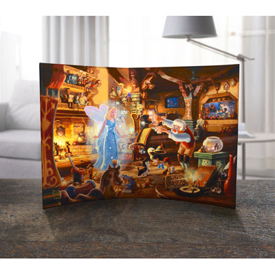 Imprimé acrylique incurvé Disney (Geppetto's Pinocchio)