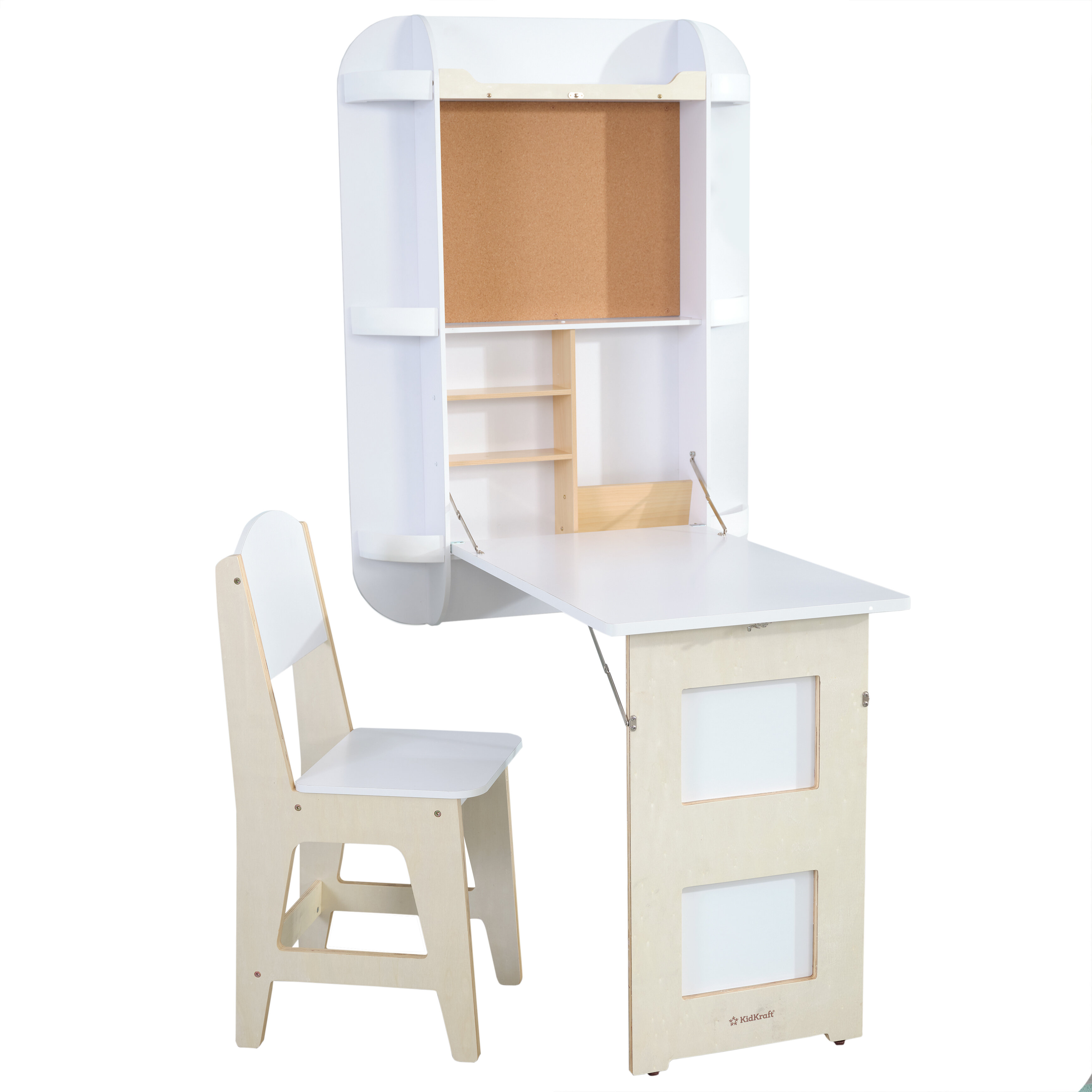  Guidecraft Taiga Desk, Hutch and Chair - Gray: Kids Home and  Classroom Furniture with Multiple Storage Shelf & Two Drawers : Home &  Kitchen