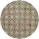 Wool Geometric Area Rug in Light Blue