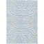 Tapis intérieur lavable à imprimé animal 3 pi x 5 pi bleu ciel