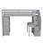 Marcell Twin Loft Bed With Storage Stairs, Desk, Shelves and Drawers-1774399759
