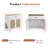 32.5 In. H Wooden 2-Door Pet Storage Cabinet With Scratch Pad