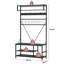 Arbre d'entrée 5-en-1 avec banc, rangement pour chaussures et 9 crochets, tablette réglable-224397817