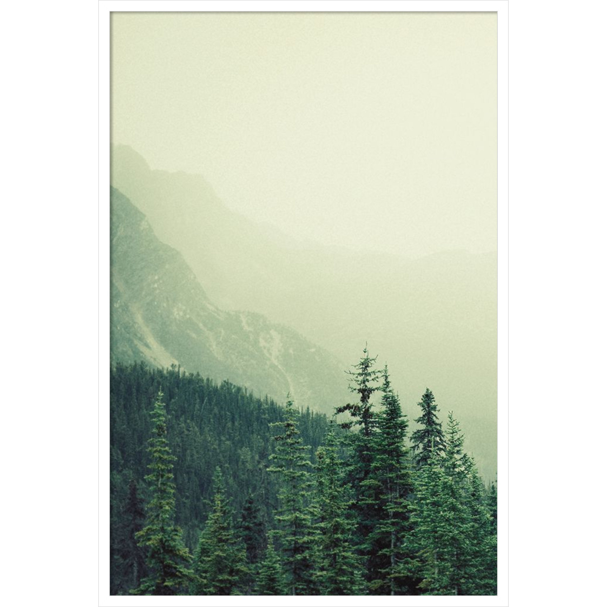 Rocky Mountain by Lynann Colligan, 41" H x 28" W x 1" D, White