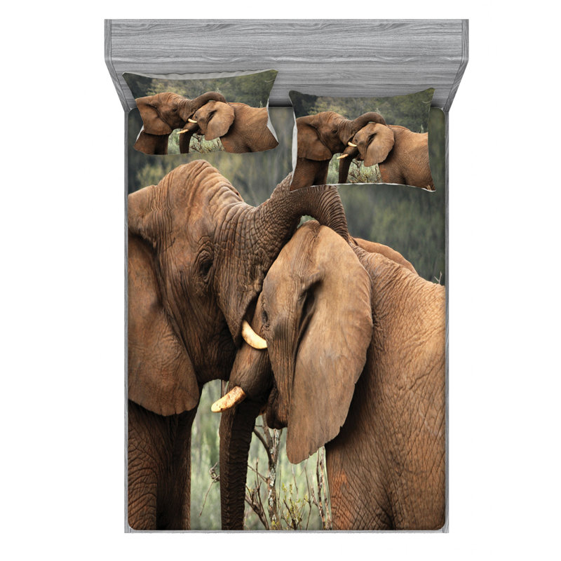 Microfiber Sheet Set, Queen Sheet Set with Fitted Sheet