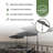 Seanda 88.19'' Beach Umbrella