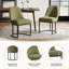 Chaise de salle à manger rembourrée Modern-1074133056