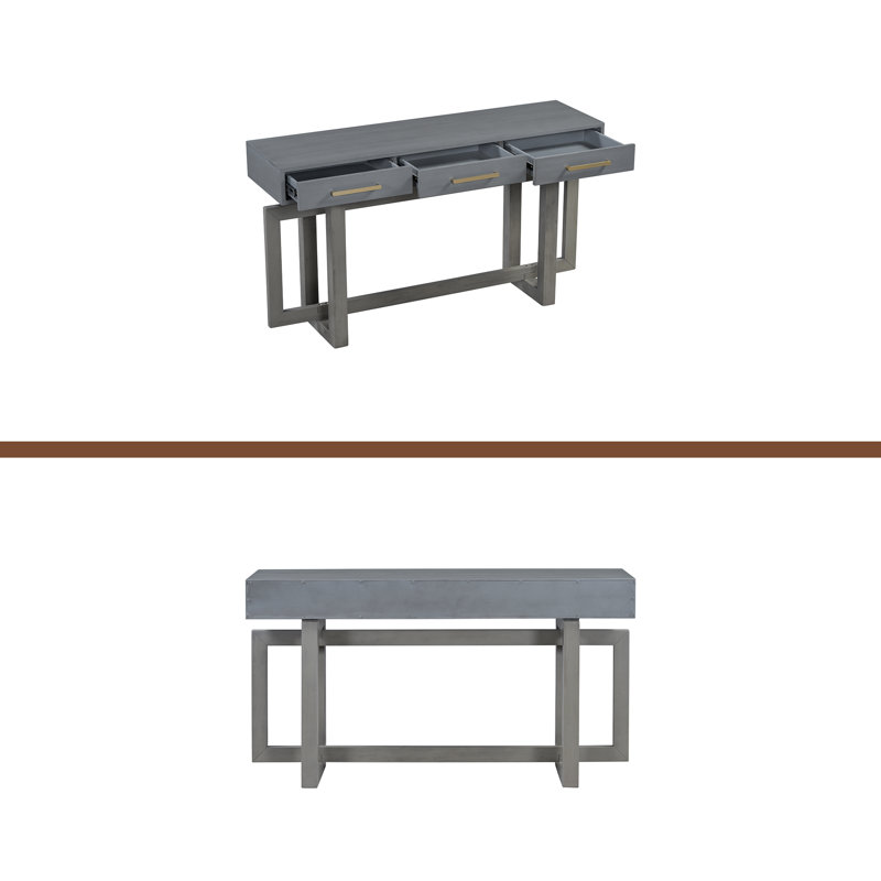 Latitude Run® Elegant Console Table With Three Drawers, Extra Long ...