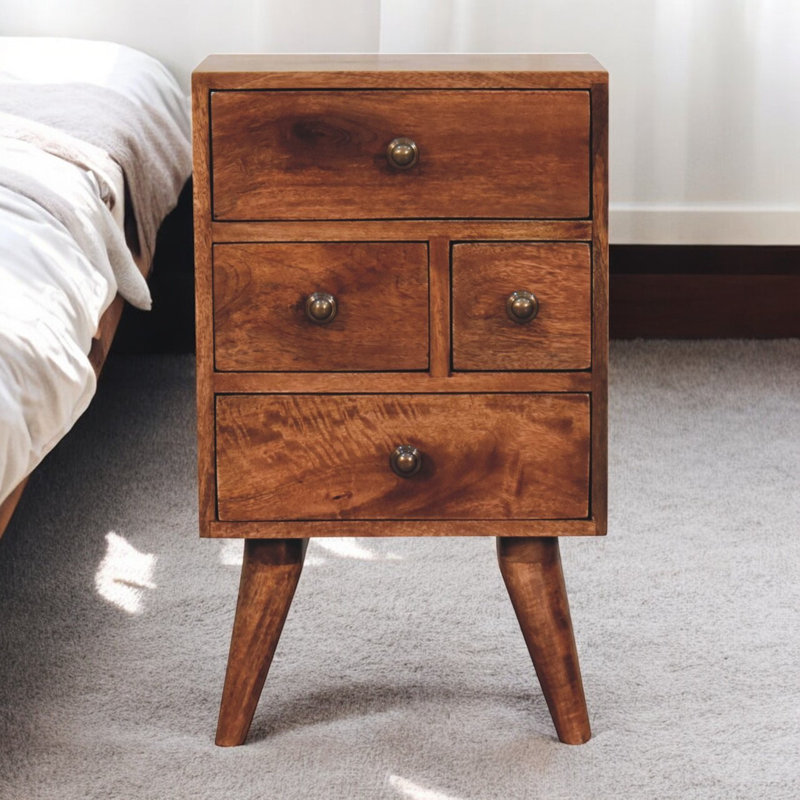 Caramel Nordic Style 4 Drawer Multi Cicero