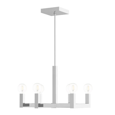 Zacari 6 - Light Dimmable Geometric Chandelier