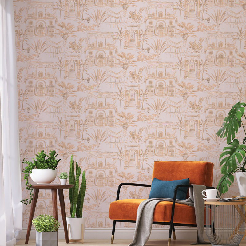 Papier peint Shoichi Toile, Coral