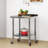 Stainless Steel Wheels Undershelf Table for Prep & Work with Backsplash-107531984