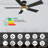 Aspen 52'' Smart Ceiling Fan With Remote, Light Kit Included, Works With Google Assistant And Amazon Alexa,Siri Shortcut.