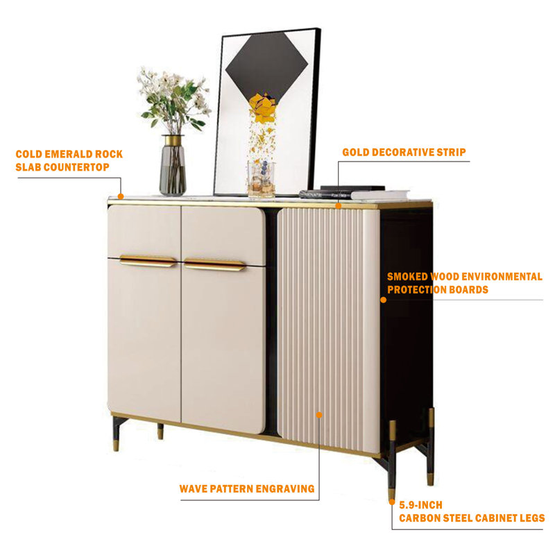 Zelta Sideboard, 37.4"H x 62.99"W x 13.77"D