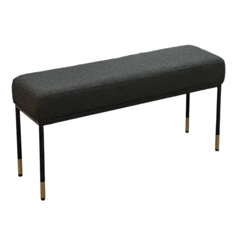 Paco Boucle Bench, Black