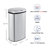 Innovaze Stainless Steel 15.85 Gallon Oval Motion Sensor Trash Can