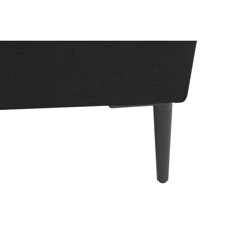 Jovany Velvet Armchair, Black