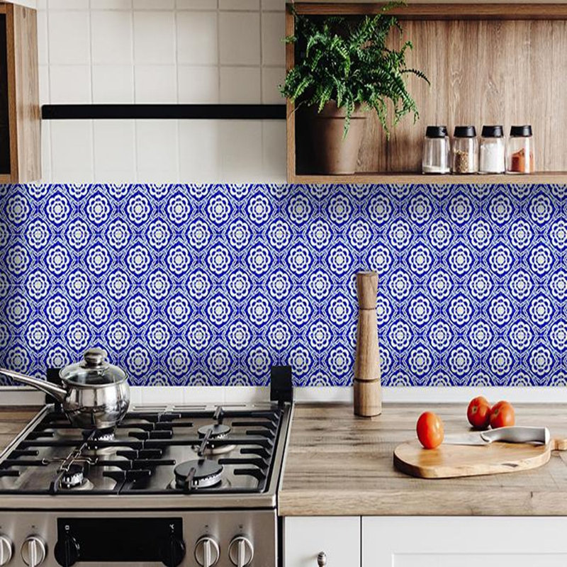 Zio 4'' W x 4'' L Vinyl Peel and Stick Mosaic Tile