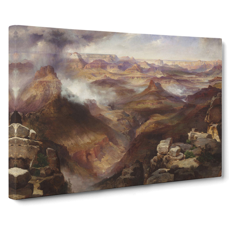 Grand Canyon Of Colorado by Thomas Moran - Wrapped Canvas Painting, 40cm H x 60cm W x 3cm D