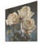 «Monocrhome White Roses Blooming - Roses, art sur bois de pin naturel-780062030
