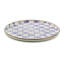 Violet Check Round Tray