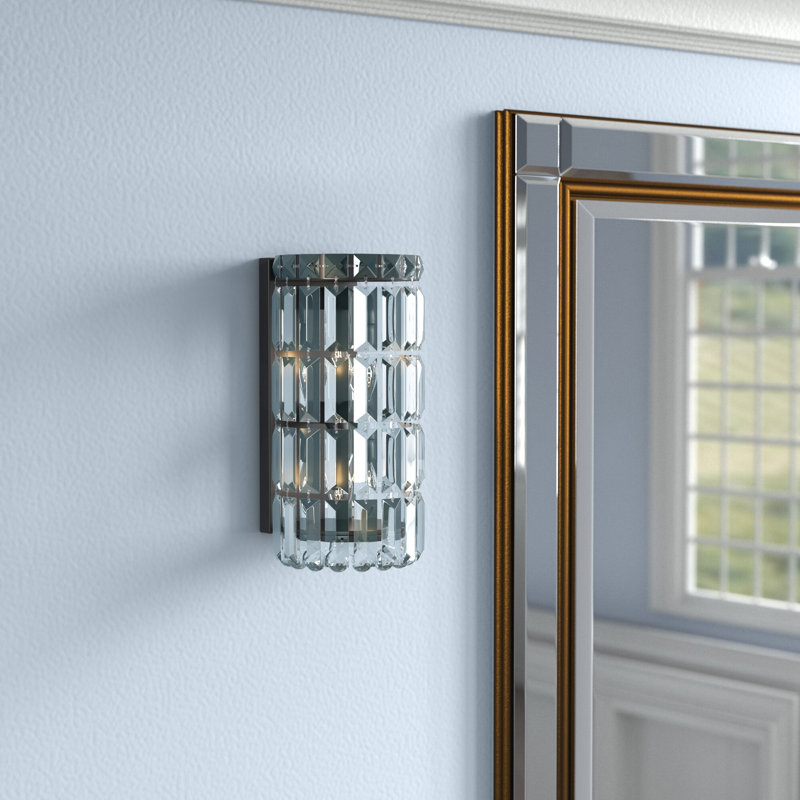 Baldrik 2 - Light Dimmable Bath Sconce, 12" H x 6" W x 6" D, Black