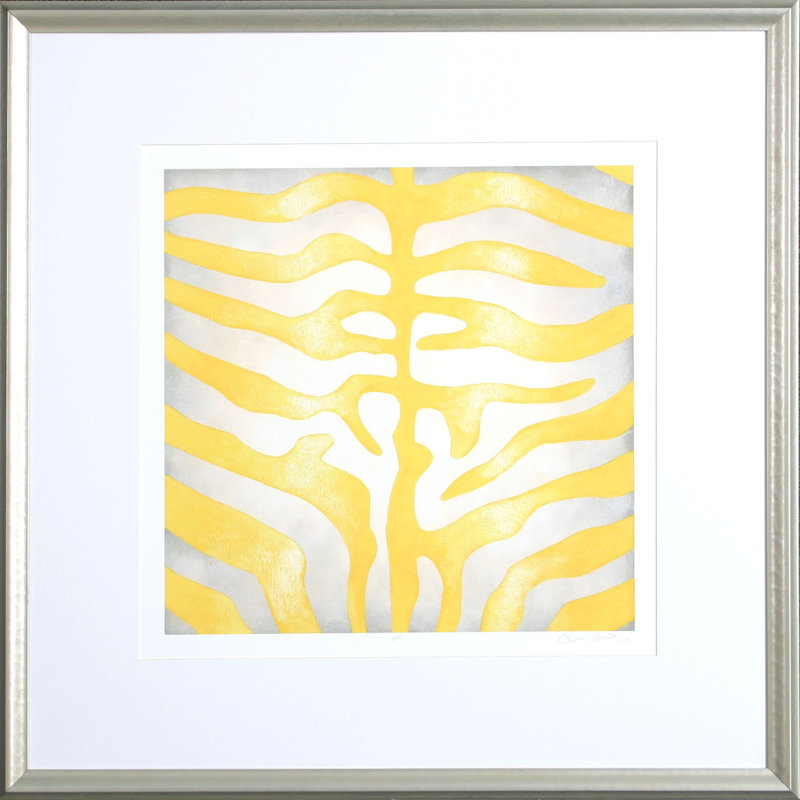 Vibrant Zebra Yellow by Zarris - Single Picture Frame Photograph