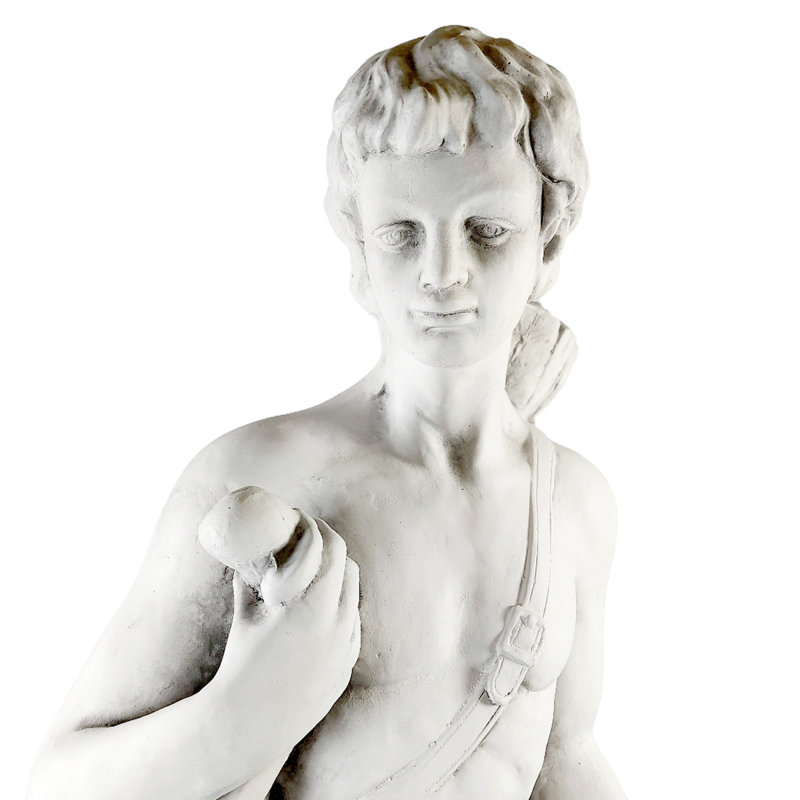 HECTOR Hunter Boy 83cm White Stone Effect, White Stone