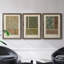 Nouveau Decorative VII - Ensemble de 3 peintures sur toile encadrées-1217213436-1217213431