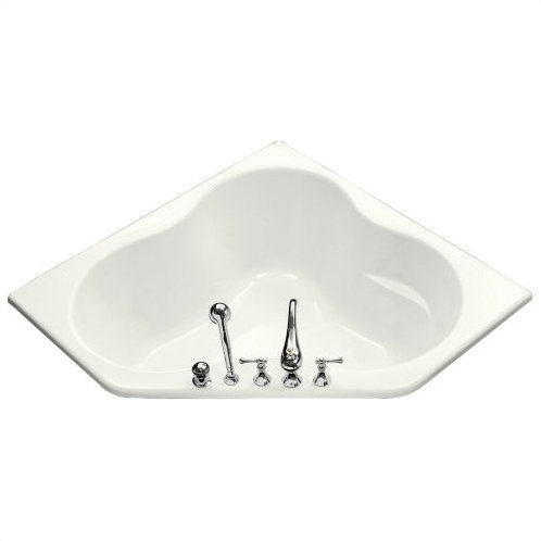 Proflex 54" x 57" Corner Soaking Bathtub, White