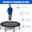 Costway 120cm Round Fitness Trampoline